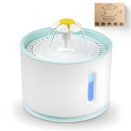 Topika Cat Water Fountain 2.4L with LED Light, Durable Lid Image