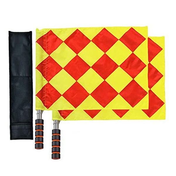 Football Soccer Referee Flags Sports Match Flags Referee Equipment