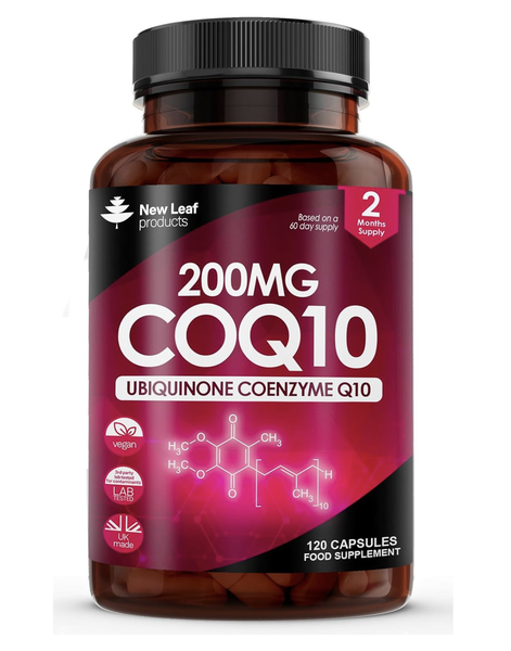 CoQ10 Ubiquinone Capsules 2 Month Supply -Heart Health, Energy, Antioxidant