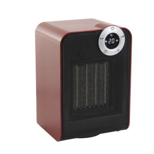 Class 2 - Ceramic Heater 1800w, Ip21, Dark Red, Type M Plug, Equation