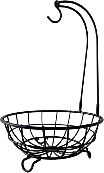 Sulfar Steel Fruit Bowl with Detachable Banana Holder Fruit &amp; Vege Basket