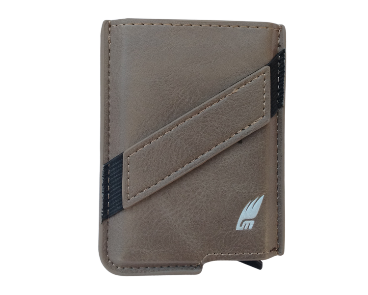 Camel Mountain Slim Credit Card Holder Wallet - Front Pocket Card Wallet
