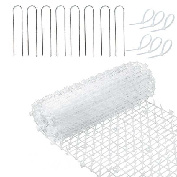 Cat Scat Mat With Spikes Deterrent Anti-Digging Mat with Staples