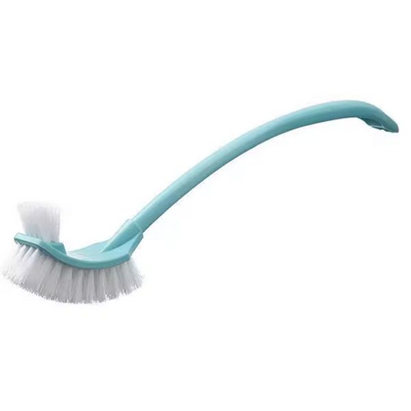 Multi-Function Double Head Clean Toilet Brush Soft Hair Curved Brush Bathro
