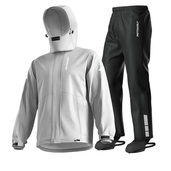 MotoWolf Waterproof Motorcycle Rain Suit