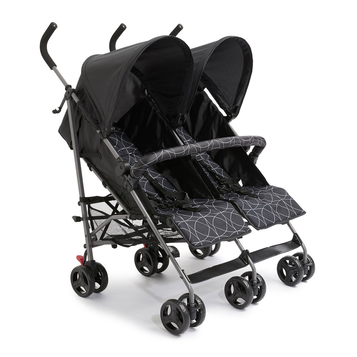 George & Mason Baby - Compact Twin Toddler Stroller - Black | Buy ...