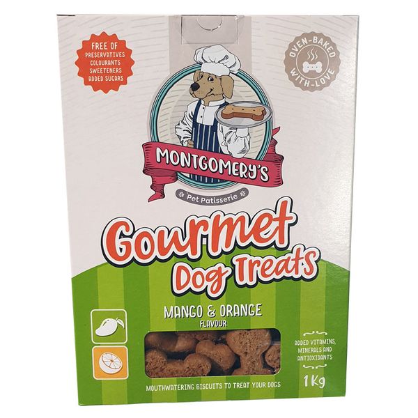 Montgomery's Gourmet Mango &amp; Orange Dog Treat 1kg