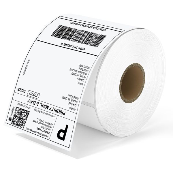 Thermal Direct Shipping Labels, 4x6 Labels, 500 Sheets/1 Rolls