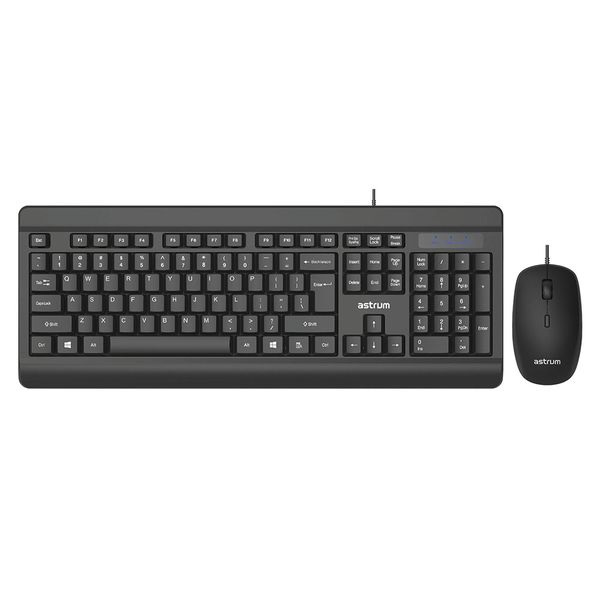 Astrum Keyboard and Mouse Combo Set - Durable Design, Plug &amp; Play -KC130