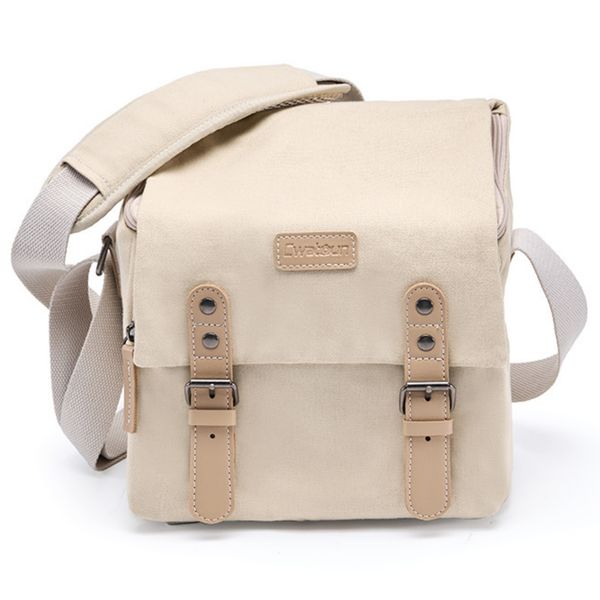 Compact Canvas Camera Shoulder Bag Case Waterproof for Nikon Canon Sony