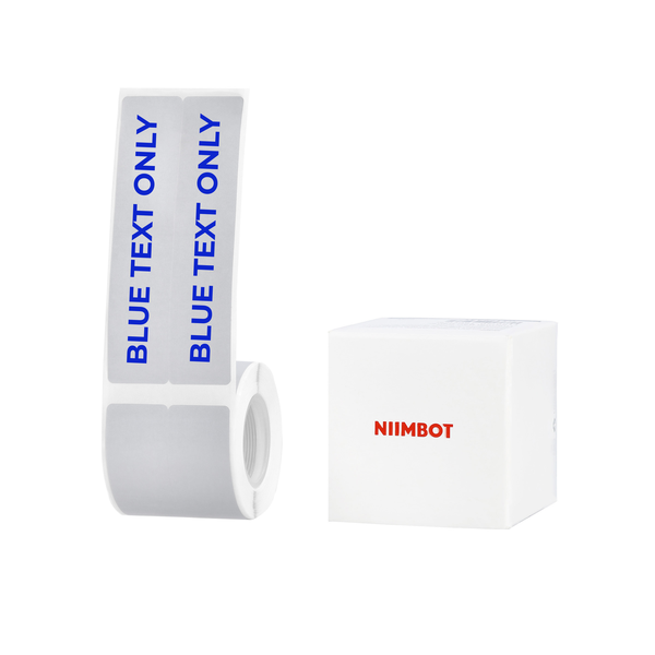 Niimbot - B1/B21/B3S/B4 - 20×90mm - 140 Labels - Silver Gray - Blue Text