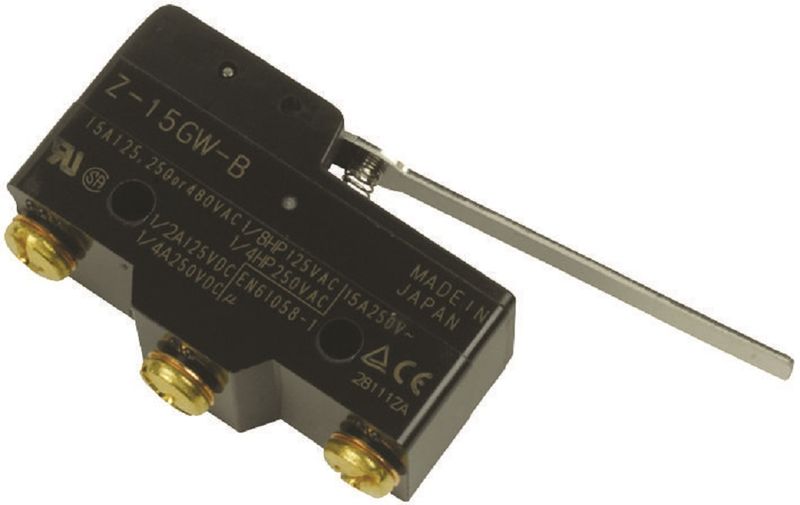Omron (Z-15GW-B) Microswitch, High Precision, Snap Action, Hinge Lever