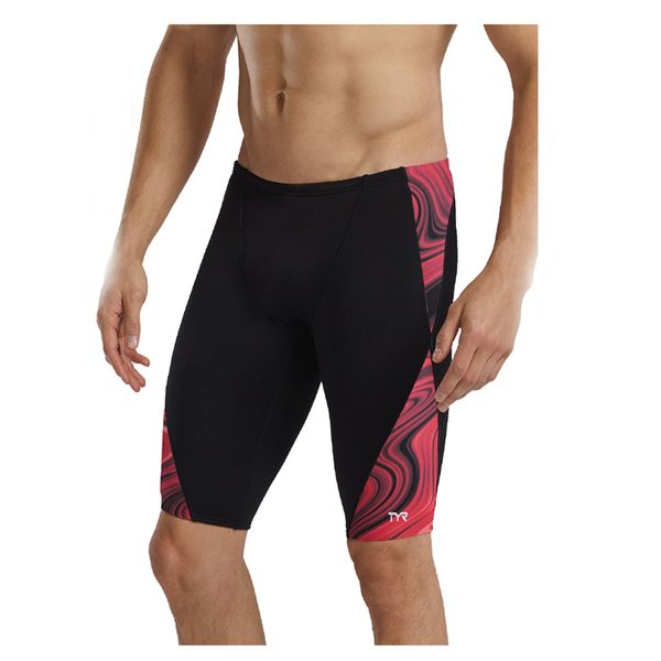 TYR Durafast Elite Vitality Blade Splice Jammer Bathing Suit - Red