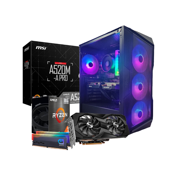 Antec-Velocity X7600-AMD Ryzen 5 5500 / Radeon RX 7600 / 32gb RAM Gaming PC