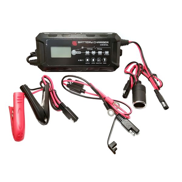 CS Battery Charger 10A 12V Lead Acid &amp; 9A 14.4V LiFePO4