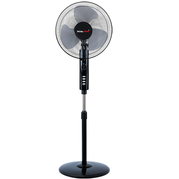 16 Inch 3 Speed Pedestal Fan with Plastic Run- Soft Blades &amp; Timer Dial