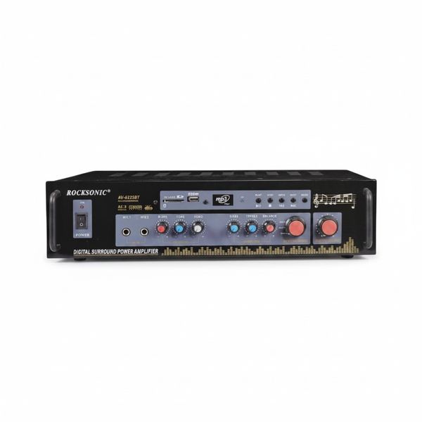 Rocksonic AV-6225BT Digital Surround Power Amplifier (120W + 120W)