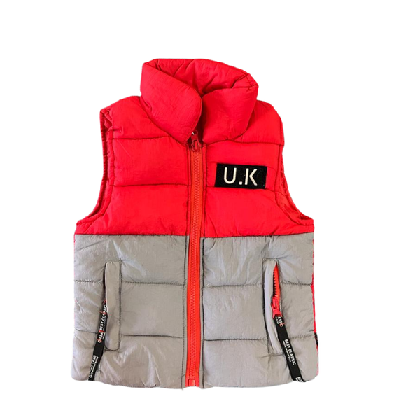 Kids Unique Winter Warm Fashionable Body Warmer-Red Kitty