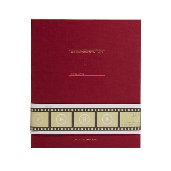Red Clear-Film Large Capacity Photo Book