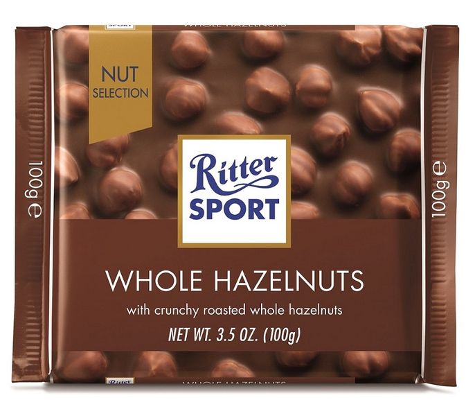 Ritter Sport Milk Hazelnuts 100g (Box of 10)