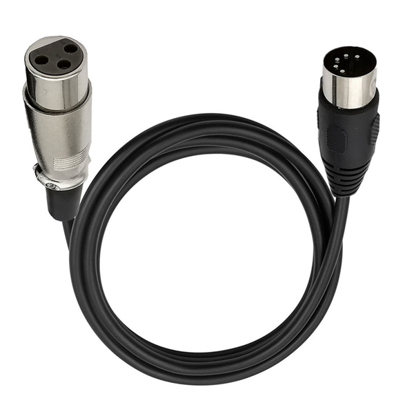 Cables with MIDI or XLR DIN 5P Male to XLR Female