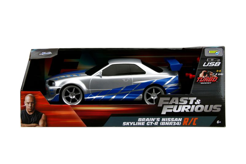 Fast &amp; Furious 1:16 R/C 2002 Nissan Skyline Gt-R C