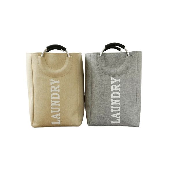 Set Of 2 Cotton Laundry Basket