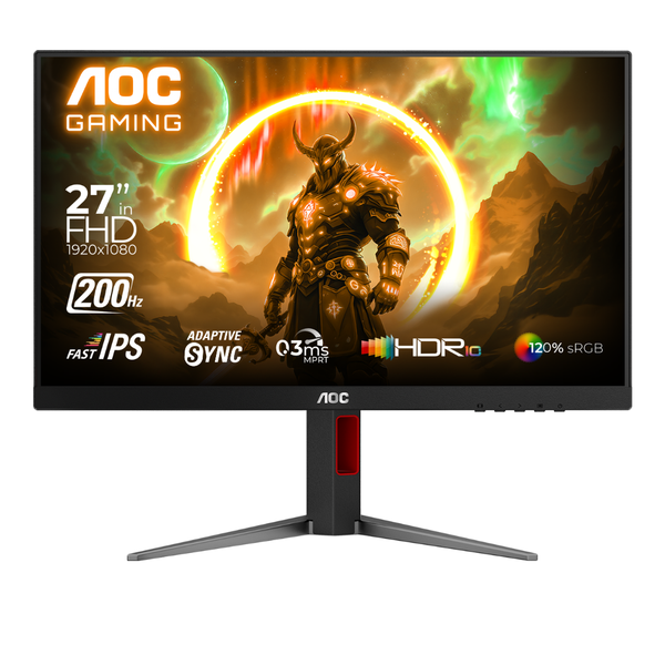 AOC 27G4H 27 Fast IPS Gaming Monitor - 200Hz, 1ms , HDR10, Adaptive-Sync
