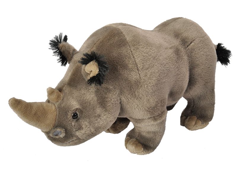 Wild Republic White Rhino Plush Teddy 12 Inch
