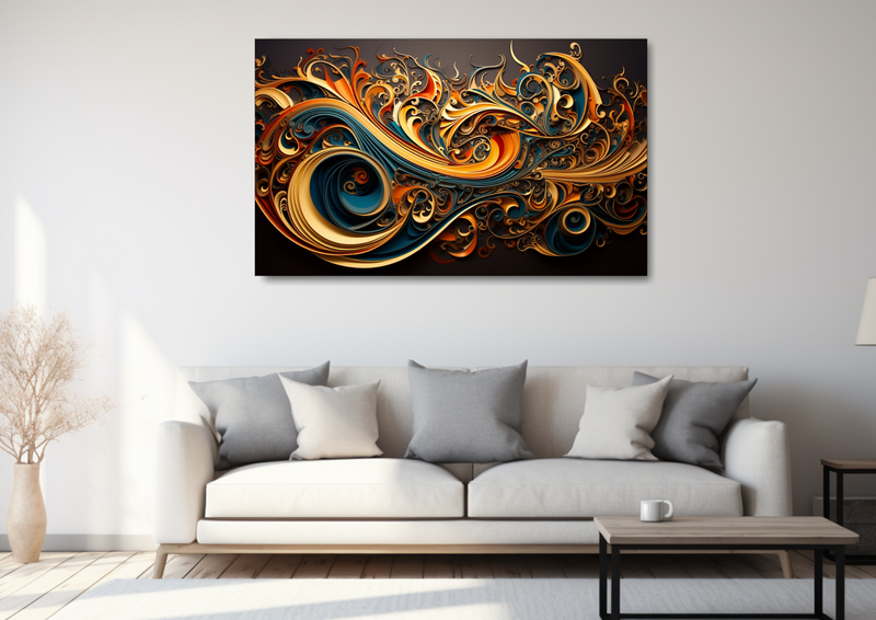 Canvas Wall Art - Intricate Arabic Calligraphy - HD0002