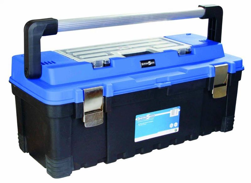 Plastic Toolbox Organizer With Metal Clips