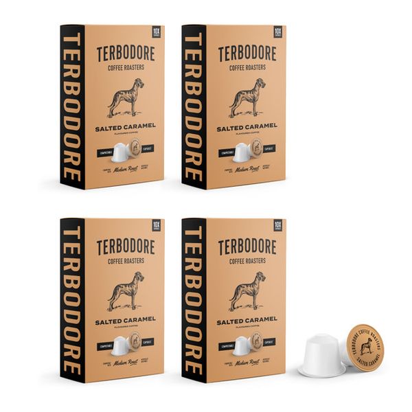 Terbodore Salted Caramel - 40 Nespresso Compatible Coffee Capsules