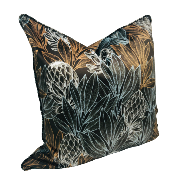 Velvet Scatter - Protea Forest Collection - 65 x 65cm - Olive
