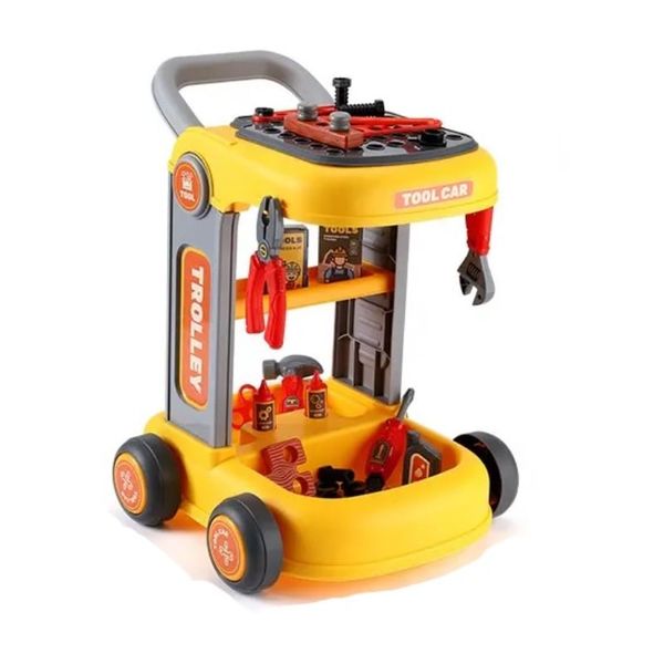 Time2Play Kids Tool Car Trolley Set - 46 Piece