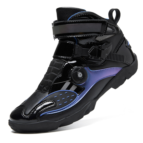 Men Motorcycle Boots Glow at Night Bike Protective Shoes Non-Slip Gifts