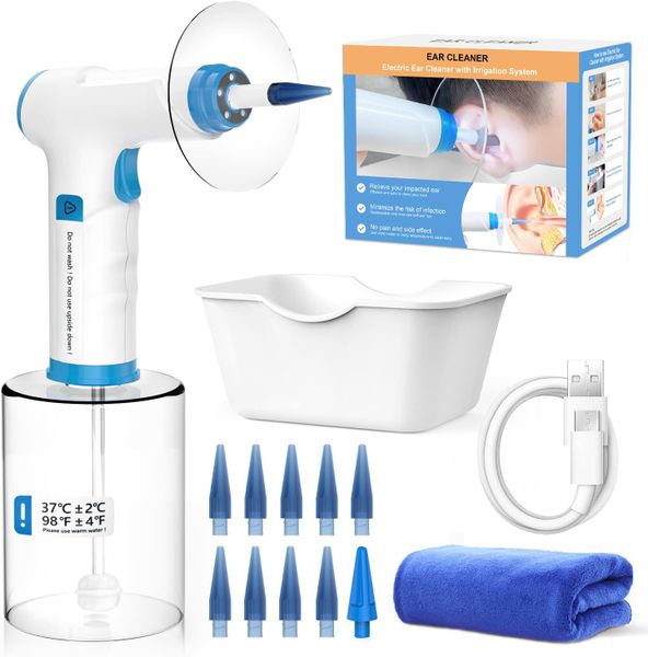Synergy360 Electric Ear Wax Removal Kit - Rechargeable with Disposable Tips