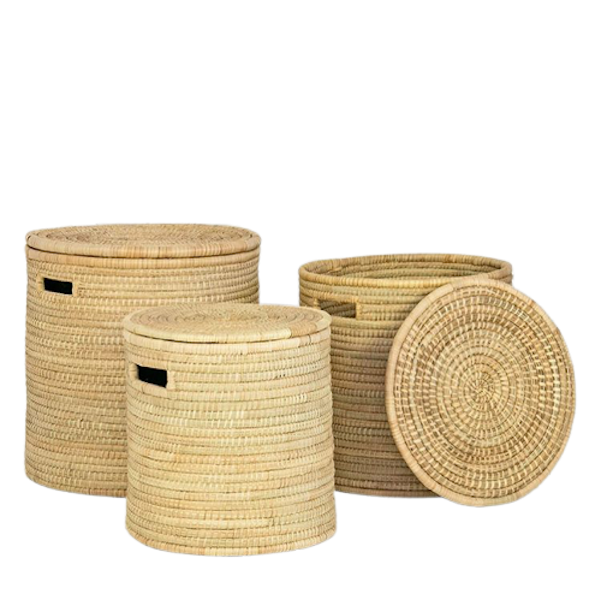 Home &amp; Storage - Handmade Laundry Basket with Lid