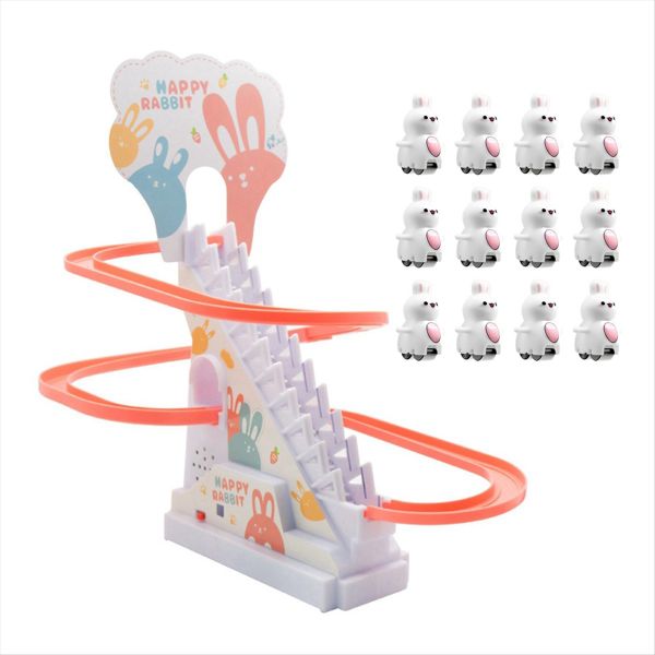 Bunny Climbing Stairs Track Automatic Slide No Music