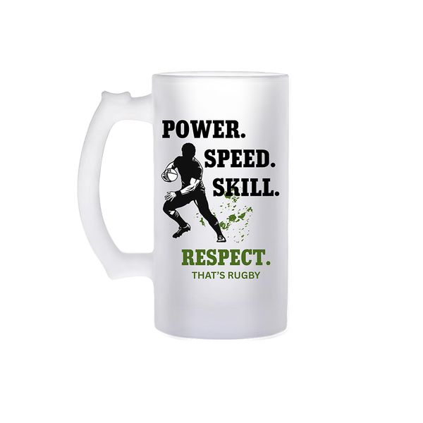 That's Rugby South African Rugby Frosted Beer Mug 480ml
