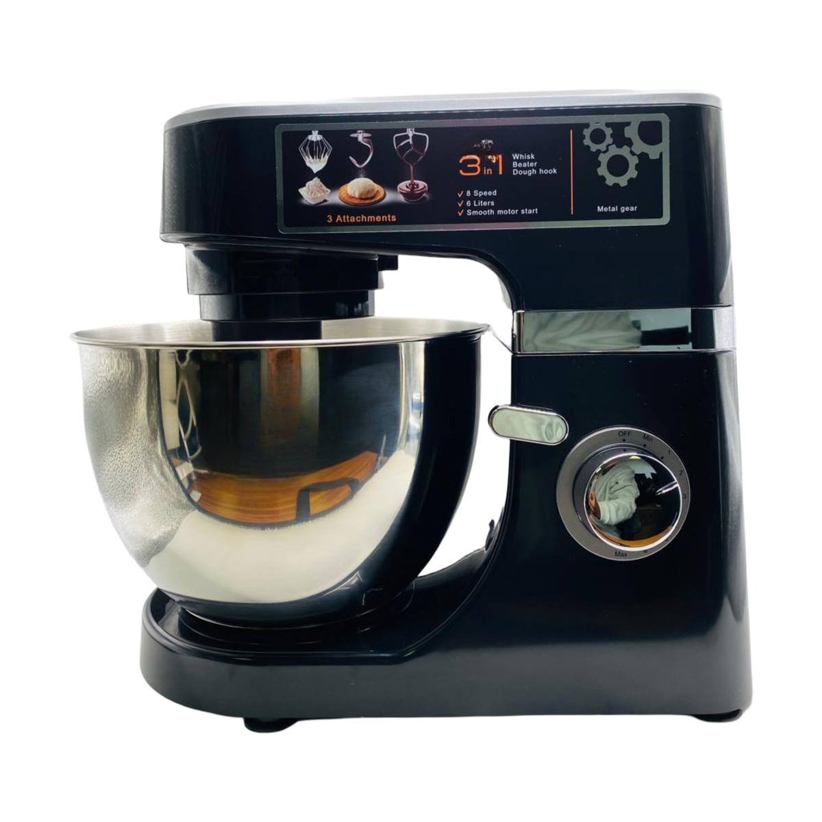 3-in-1 Stand Mixer - 1600 Watts Power