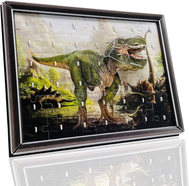 3D Puzzle for Kids Tyrannosaurus - Dinosaur - Jigsaw Photo Frame