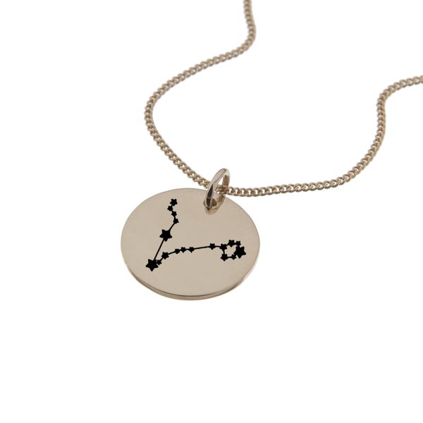 Pisces Constellation Rose Gold Necklace