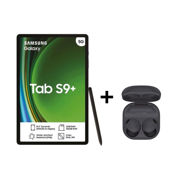 Samsung Galaxy Tab S9+ 5G (X816) 12.4" 256GB Tablet + Buds2 Pro