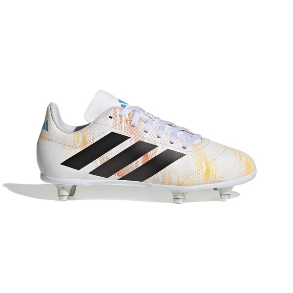 Rugby Junior Soft Ground Rugby Boots - Lucid Tangerine/Forward White/Black
