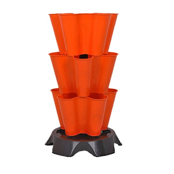 Garden Vertical Stacking Flower Pot - 3 Layer