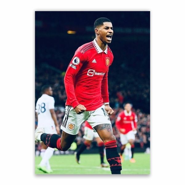 Marcus Rashford Goal Celebration Poster - A1