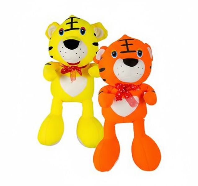 Plush Bright Tiger W/Foambeads 44cm