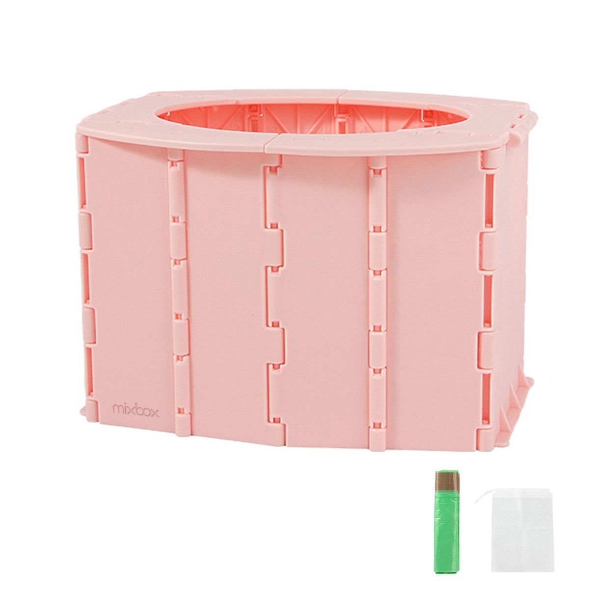 Mix Box Portable Baby Travel Potty Foldable Baby Emergency Toilet with Bags