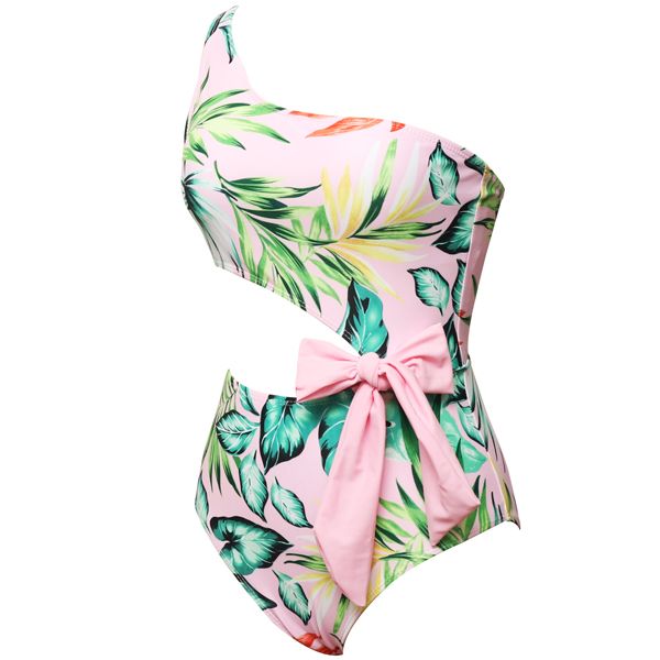 Iconix Pretty in Pink Bow One-Piece Swimwear | Shop Today. Get it ...