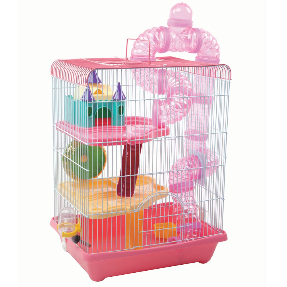 YOUDA MultiLevel Hamster Cage with Accessories (35cm X 26cm X 46cm